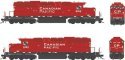GMD SD40-3 Rebuild - Standard DC - Executive Line -- Canadian Pacific 5103 (red, Block Lettering, 2 Rooftop Beacons), HO, Bowser
