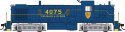Alco RS3 - Standard DC -- Delaware & Hudson 4075 (solid blue, yellow), HO, Bowser Manufacturing Co. 25279