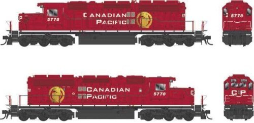 GMD SD40-2 - Standard DC - Executive Line -- Canadian Pacific 5778 (red, white, Golden BEaver Logo, Block Lettering), HO, Bowser