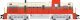 Alco RS3 - Standard DC -- Interstate 31 (orange, cream, gray), HO, Bowser Manufacturing Co. 25281