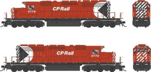 GMD SD40-2 - Standard DC - Executive Line -- Canadian Pacific 5789 (As-Delivered Action Red, white, black, Multimark, 8′, HO, 