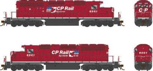 GMD SD40-2 - Standard DC - Executive Line -- Canadian Pacific 6001 (red, white, black, Dual Flag Logo), HO, Bowser Manufacturing