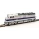 EMD F40PH - ESU Sound and DCC -- Amtrak(R) 401 (Phase IV silver, Wide Blue, Thin Red, White Stripes), HO, WalthersMainline 19468