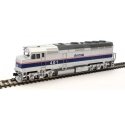 EMD F40PH - ESU Sound and DCC -- Amtrak(R) 401 (Phase IV silver, Wide Blue, Thin Red, White Stripes), HO, WalthersMainline 19468