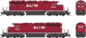 GMD SD40-2 - Standard DC - Executive Line -- St. Lawrence & Hudson 5636 (red, white, black), HO, Bowser Manufacturing Co. 25341