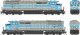 GMD SD40-2F - Standard DC - Executive Line -- Central Maine & Quebec 9023 (gray, blue), HO, Bowser Manufacturing Co. 25354
