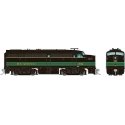 Alco FA1 - Standard DC -- Reading 304 (black, green), HO, Rapido Trains Inc 37038