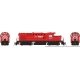 MLW-CP RS-18u - Standard DC -- New Brunswick East Coast 1816 (Ex-CP Patch, Action Red, white, black, No Mul, HO, Rapido Trains I