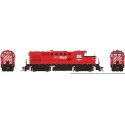 MLW-CP RS-18u - Standard DC -- New Brunswick East Coast 1816 (Ex-CP Patch, Action Red, white, black, No Mul, HO, Rapido Trains I