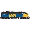 GMD FP7 - Standard DC -- Via Rail Canada 1416 (blue, yellow, black), HO, Rapido Trains Inc 222036