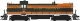 Alco RS3 Phase I - Standard DC -- Great Northern 223 (Omaha Orange, Pullman Green, yellow), HO, Bowser Manufacturing Co. 25532