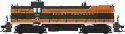 Alco RS3 Phase I - Standard DC -- Great Northern 223 (Omaha Orange, Pullman Green, yellow), HO, Bowser Manufacturing Co. 25532