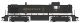 Alco RS3 Phase 3 - Standard DC -- Interstate 35 (black, white, gold), HO, Bowser Manufacturing Co. 25536