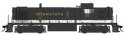 Alco RS3 Phase 3 - Standard DC -- Interstate 35 (black, white, gold), HO, Bowser Manufacturing Co. 25536