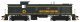 Alco RS3 Phase 3 - Standard DC -- Maine Central 557 (Simplified, green, harvest gold), HO, Bowser Manufacturing Co. 25543