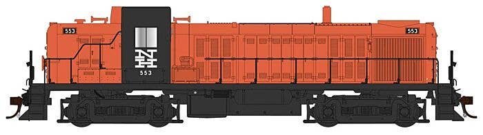 Alco RS3 Phase I - Standard DC -- New Haven 553 (orange, black, McGinnis Logo), HO, Bowser Manufacturing Co. 25546