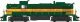 Alco RS3 - Standard DC -- Ontario Northland 1306 (green, yellow, red), HO, Bowser Manufacturing Co. 25269