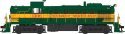 Alco RS3 - Standard DC -- Ontario Northland 1306 (green, yellow, red), HO, Bowser Manufacturing Co. 25269