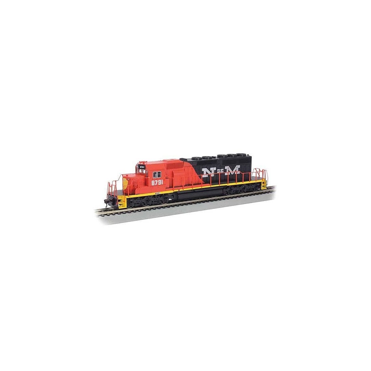 EMD SD40-2 - Standard DC -- Nacionales de Mexico 8791, HO, Bachmann Industries 67028