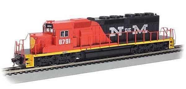EMD SD40-2 - Standard DC -- Nacionales de Mexico 8791, HO, Bachmann Industries 67028