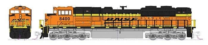 EMD SD70ACe with Nose Headlight - DCC -- BNSF Railway 8574 (orange, black, Wedge Logo), N, Kato USA Inc 1768525DCC