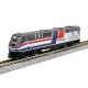 GE P42 Genesis - DCC -- Amtrak 160 (Phase III, Hockey Stick, silver, red, white, blue, 50th Anniver, N, Kato USA Inc 1766038DCC