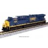 GE ES44AC GEVO - DCC -- CSX 5329 (blue, yellow, Boxcar Logo), N, Kato USA Inc 1768949DCC