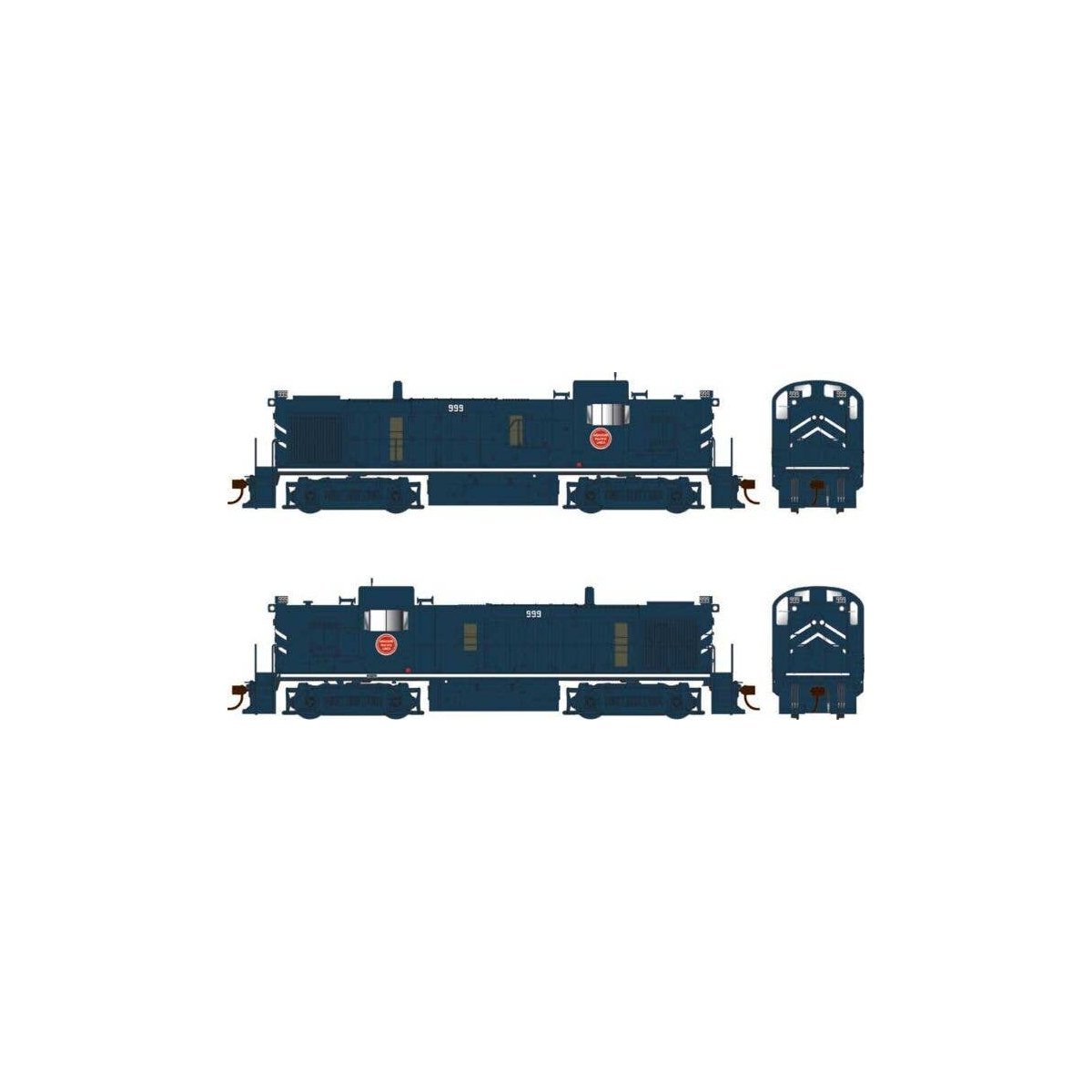 Alco RS3 Phase 3 - Standard DC -- Missouri Pacific 999 (Jenks Blue, white, Buzz Saw Logo), HO, Bowser Manufacturing Co. 25212