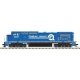 GE Dash 8-40CW - Standard DC - Master(R) Silver -- Conrail 6201 (blue, white, black, Quality Logo), HO, Atlas Model Railroad Co.
