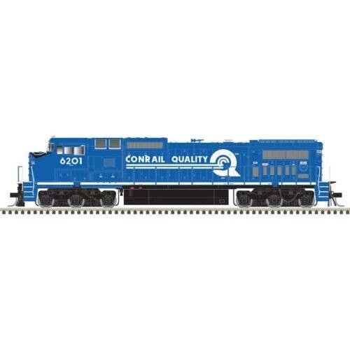 GE Dash 8-40CW - Standard DC - Master(R) Silver -- Conrail 6201 (blue, white, black, Quality Logo), HO, Atlas Model Railroad Co.