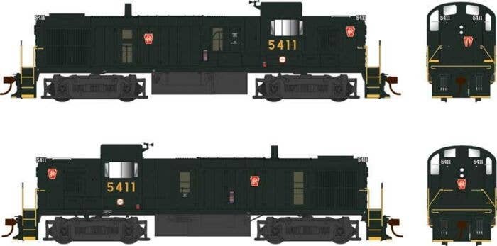 Alco RS3 Phase 3 - Standard DC -- Pennsylvania Railroad 5401 (Brunswick Green, red Keystone), HO, Bowser Manufacturing Co. 25225