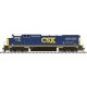 GE Dash 8-40CW - Standard DC - Master(R) Silver -- CSX 7788 (YN3, blue, yellow, black, Website Logo), HO, Atlas Model Railroad C