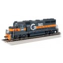 EMD GP40 - DCC -- Guilford/Boston & Maine 340 (gray, orange, white), HO, Bachmann Industries 60313