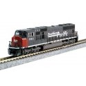 EMD SD70M with Standard Flat Radiators - DCC -- Southern Pacific 9820 (gray, red, Speed Lettering), N, Kato USA Inc 1767612DCC