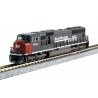 EMD SD70M with Standard Flat Radiators - DCC -- Southern Pacific 9820 (gray, red, Speed Lettering), N, Kato USA Inc 1767612DCC
