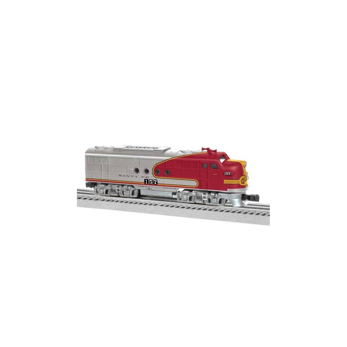 EMD FT-A - 3-Rail - Unpowered -- Santa Fe 157 (Warbonnet, silver, red), O, Lionel 2434229