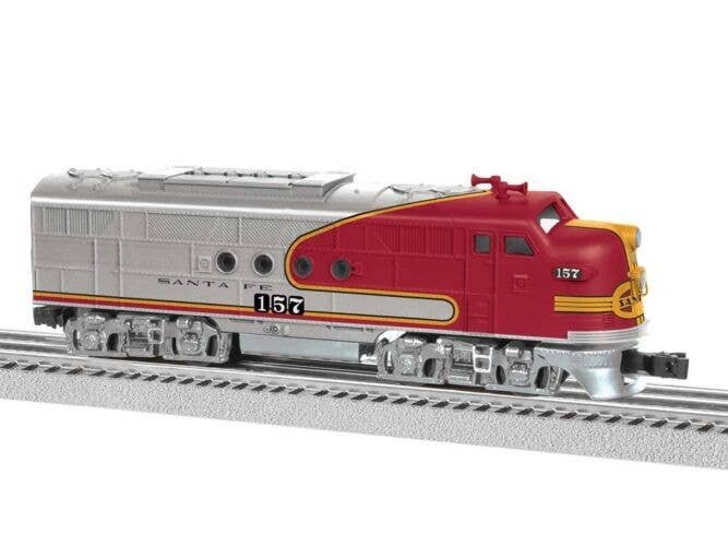 EMD FT-A - 3-Rail - Unpowered -- Santa Fe 157 (Warbonnet, silver, red), O, Lionel 2434229