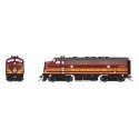 EMD F7A - Standard DC - Stealth -- Boston & Maine 4268 (maroon, Harvest Gold), HO, Broadway Limited Imports 8303