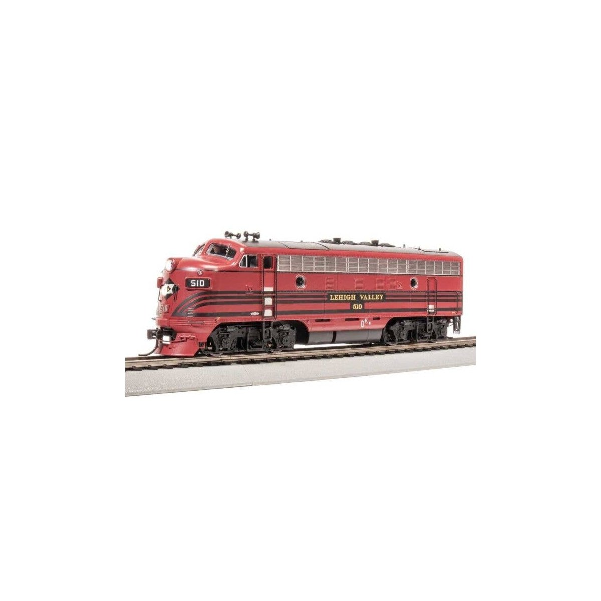 EMD F3A - Standard DC - Stealth -- Lehigh Valley 512 (Cornell Red, black), HO, Broadway Limited Imports 8336