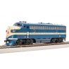 EMD F7A - Standard DC - Stealth -- Missouri Pacific 587 (Eagle, blue, gray), HO, Broadway Limited Imports 8310