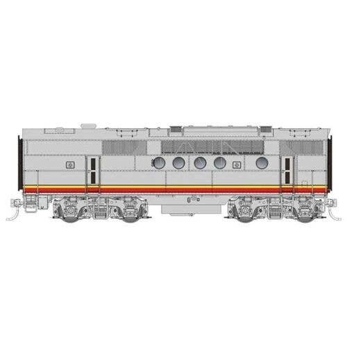 EMD FT-B - Standard DC -- Santa Fe, No Number (Warbonnet, silver, red, black, yellow), HO, Rapido Trains Inc 53004