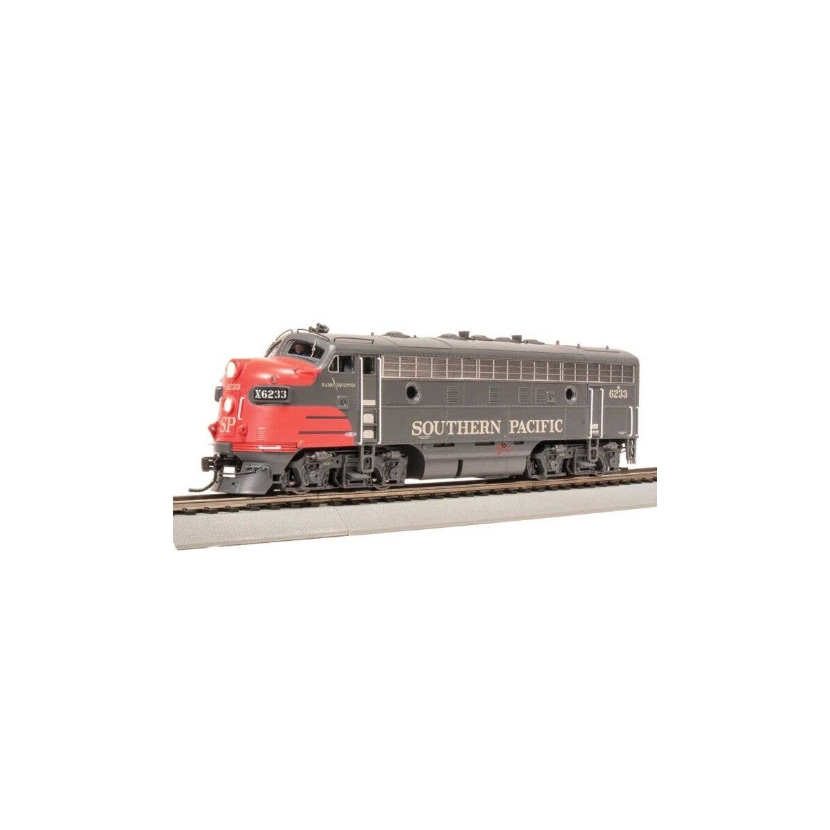EMD F7A - Standard DC - Stealth -- Southern Pacific 6295 (gray, red), HO, Broadway Limited Imports 8314