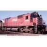 Montreal Locomotive Works M630 - Standard DC - Executive Line -- Canadian Pacific 4510 (Action Red, 5′ Stripe, Lg Multimark, E