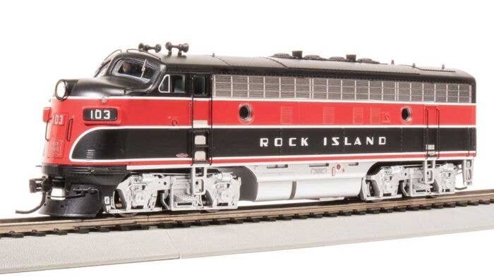 EMD F7A - Standard DC - Stealth -- Rock Island 103 (red, black, silver), HO, Broadway Limited Imports 8304