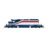 EMD SD40-2 Low Nose - Standard DC - Stealth -- Milwaukee Road 156 (Bicentennial, white, blue, red), N, Broadway Limited Imports 