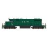 EMD SD38-2 w/DCC -- Chicago & Illinois Midland (green, red, white), HO, Intermountain Railway Company 493303