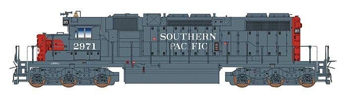 EMD SD38-2 w/DCC -- Southern Pacific (gray, red), HO, Intermountain Railway Company 493308