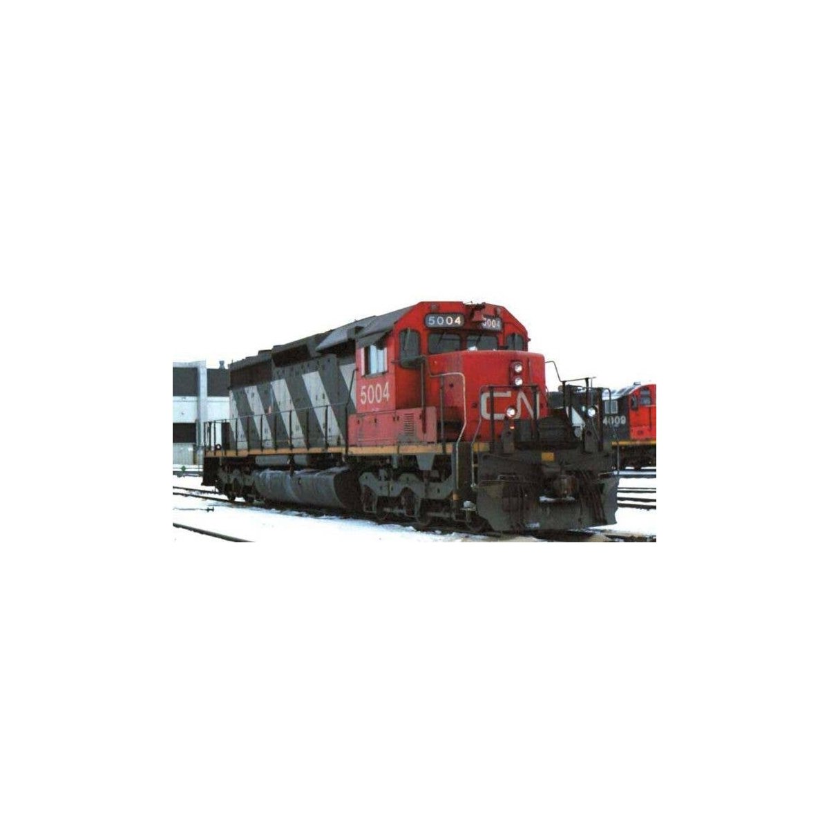 GMD SD40 with Dynamic Brakes - Standard DC - Executive Line -- Canadian National 5006 (black, red, white Seargent Stripes), HO, 