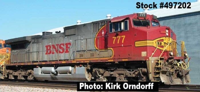GE C44-9W - DCC -- Burlington Northern Santa Fe (Warbonnet, silver, red), N, Intermountain Railway Company 699202D