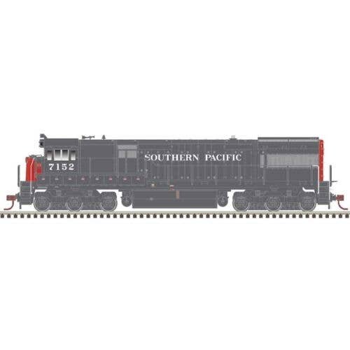 GE U28C - Standard DC - Master(R) Silver -- Southern Pacific 7151 (gray, red), HO, Atlas Model Railroad Co. 10004597